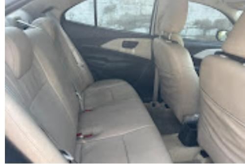 Clean taxi interior seating, Bevin Transports